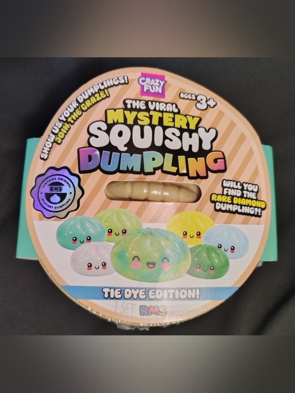 Mystery Squishy Dumpling - Tie Dye Edition (Green/Yellow)